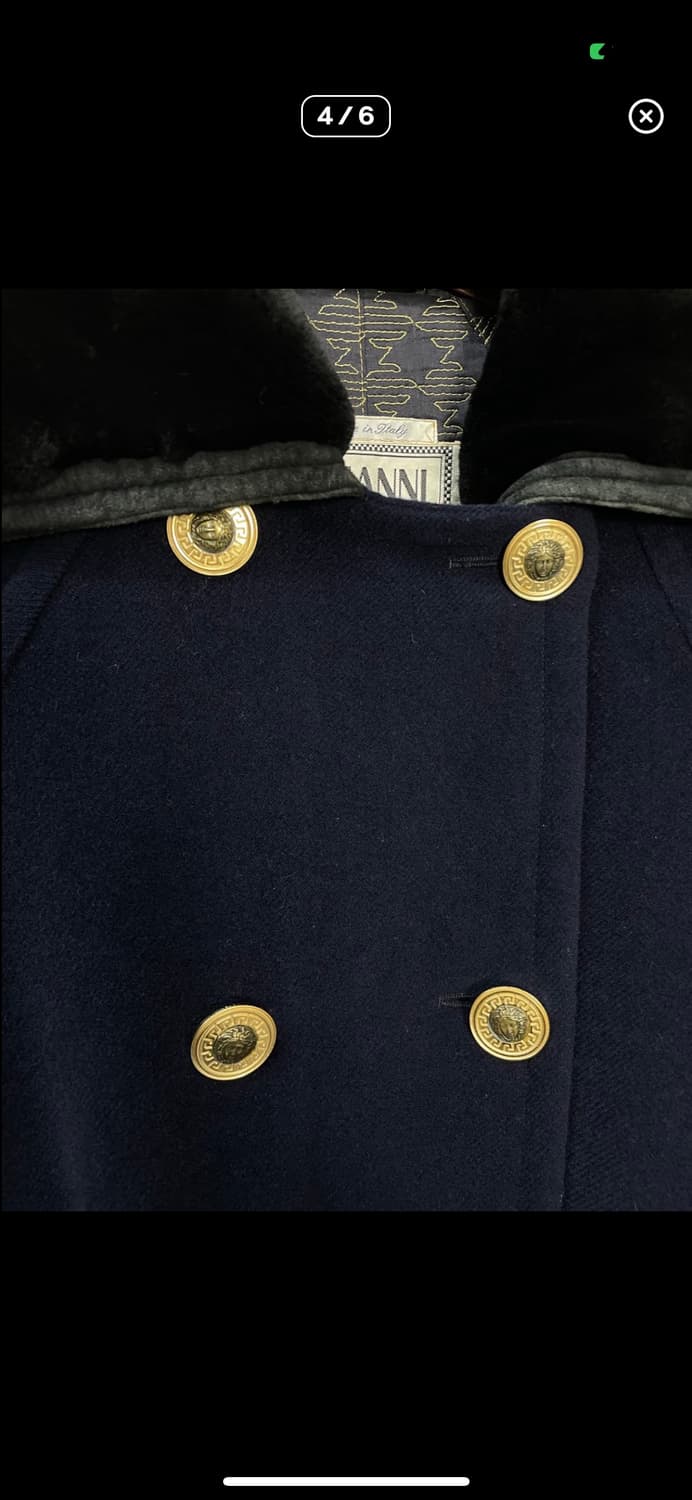 베르사체 카라 퍼 금장 맥시코트 A3362 상품이미지4