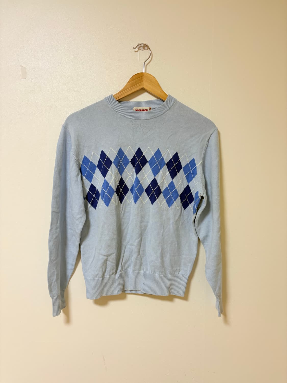 일본 직수입 빈티지 아가일 니트 상품이미지1