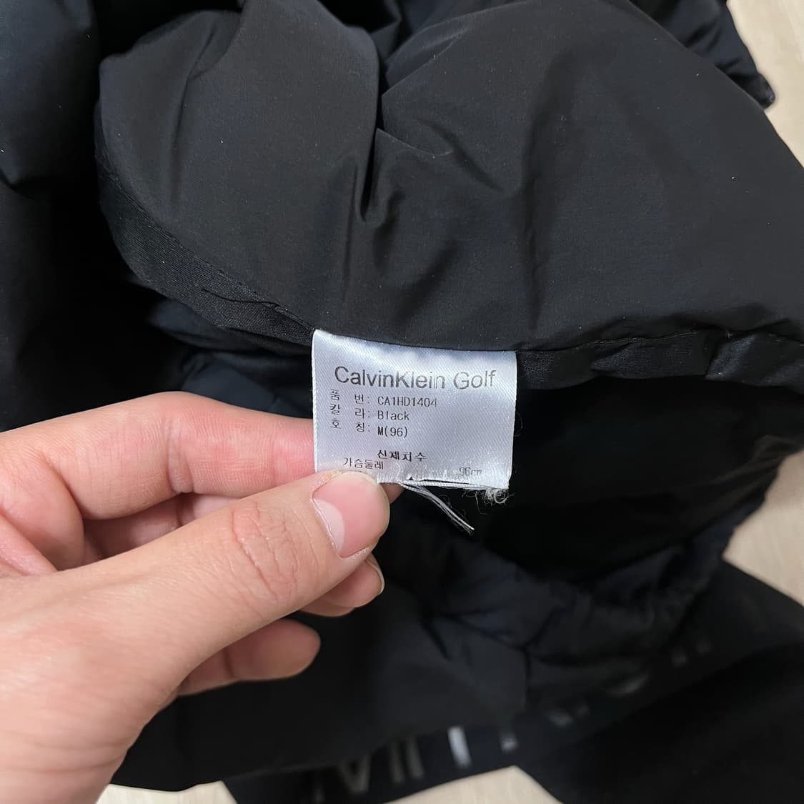 캘빈클라인 골프 남성 라이트 후드 경량패딩 M/95  상품이미지7