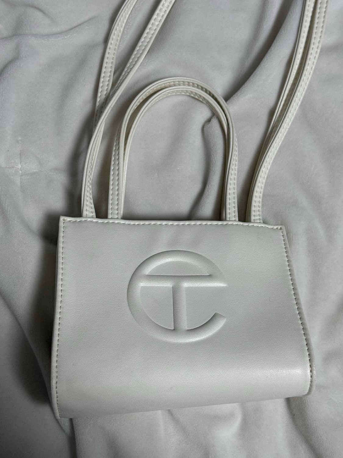 텔파 스몰 쇼핑백 화이트 상품이미지3