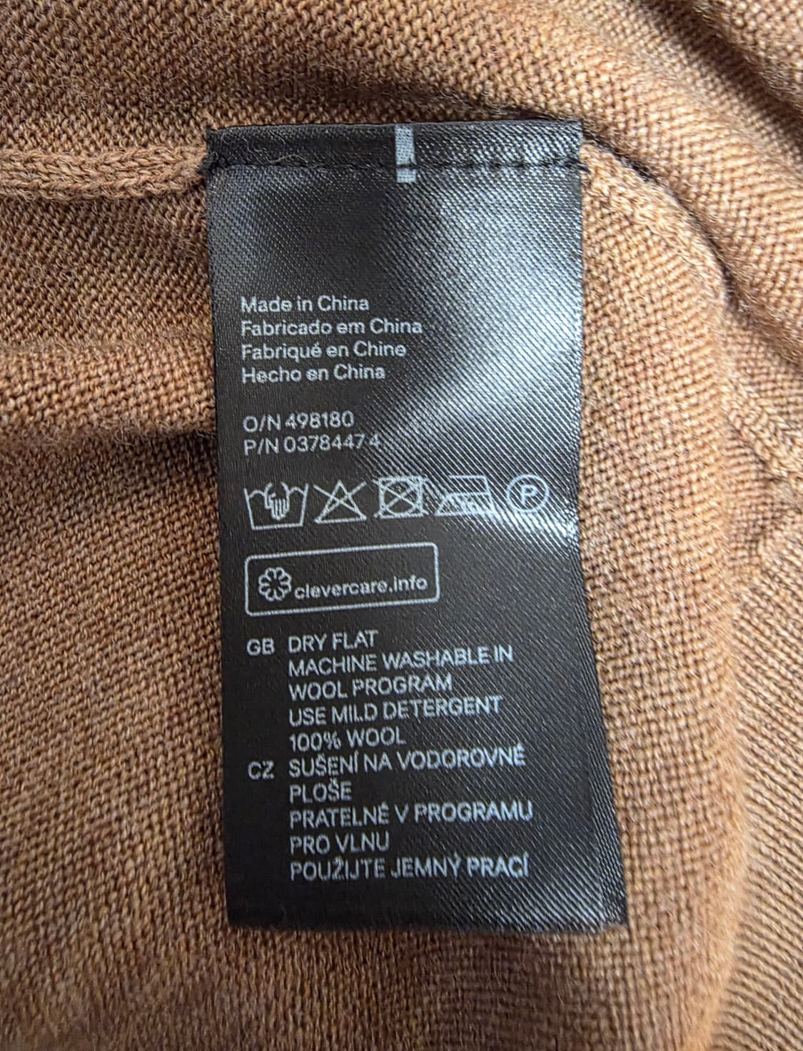 H&M 메리노 울 브이넥 니트 XL
 상품이미지5