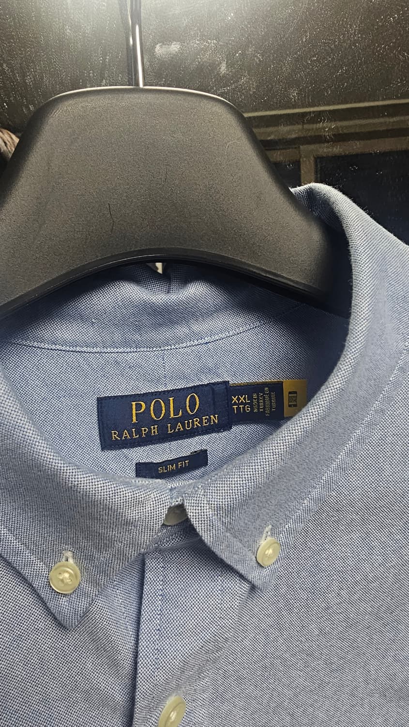 폴로랄프로렌 옥스포드 셔츠 블루 슬림핏 xxl 상품이미지2
