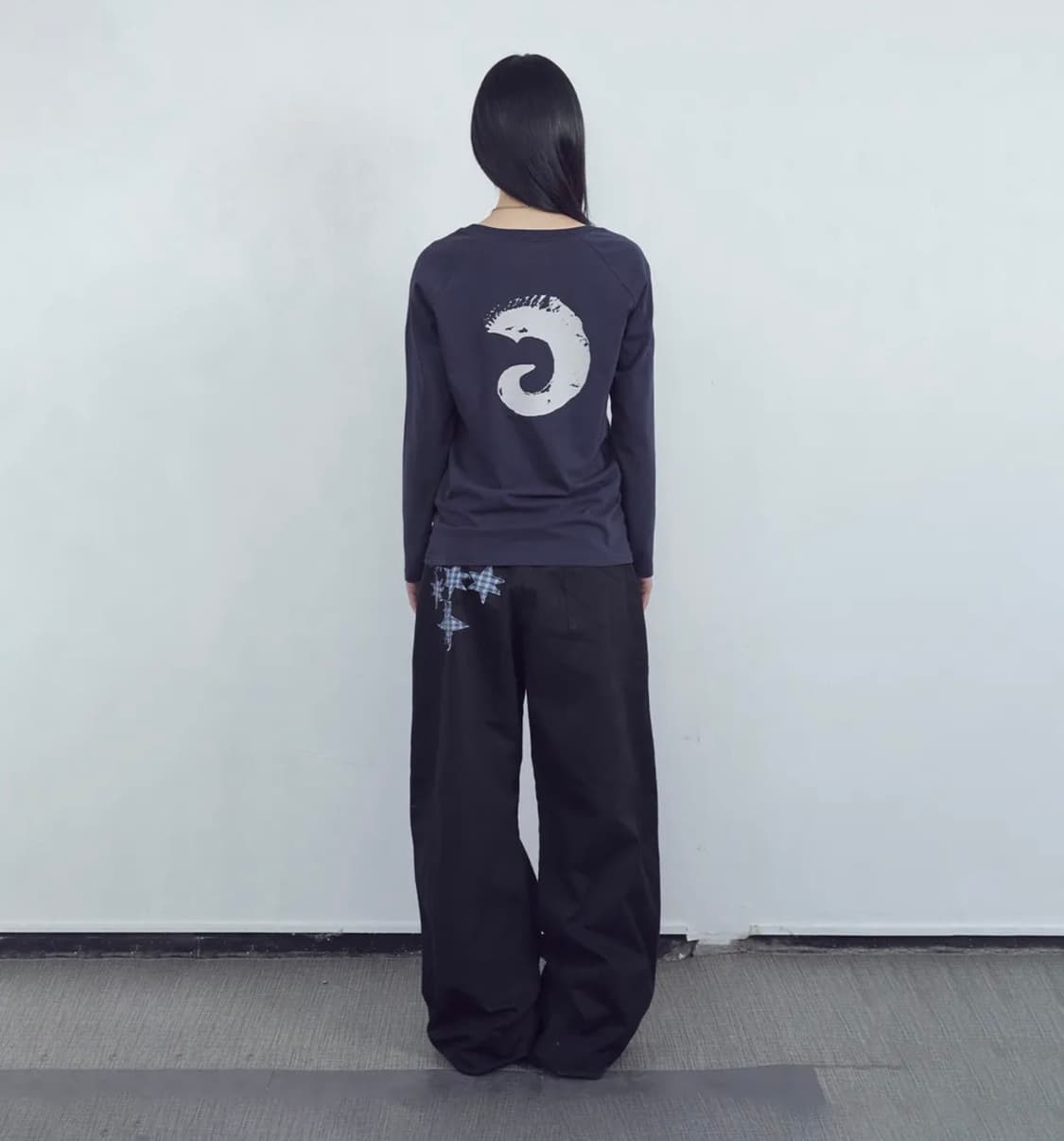 설라노X탄산마그네슘 나그랑 혼 롱슬리브 (네이비) 상품이미지1