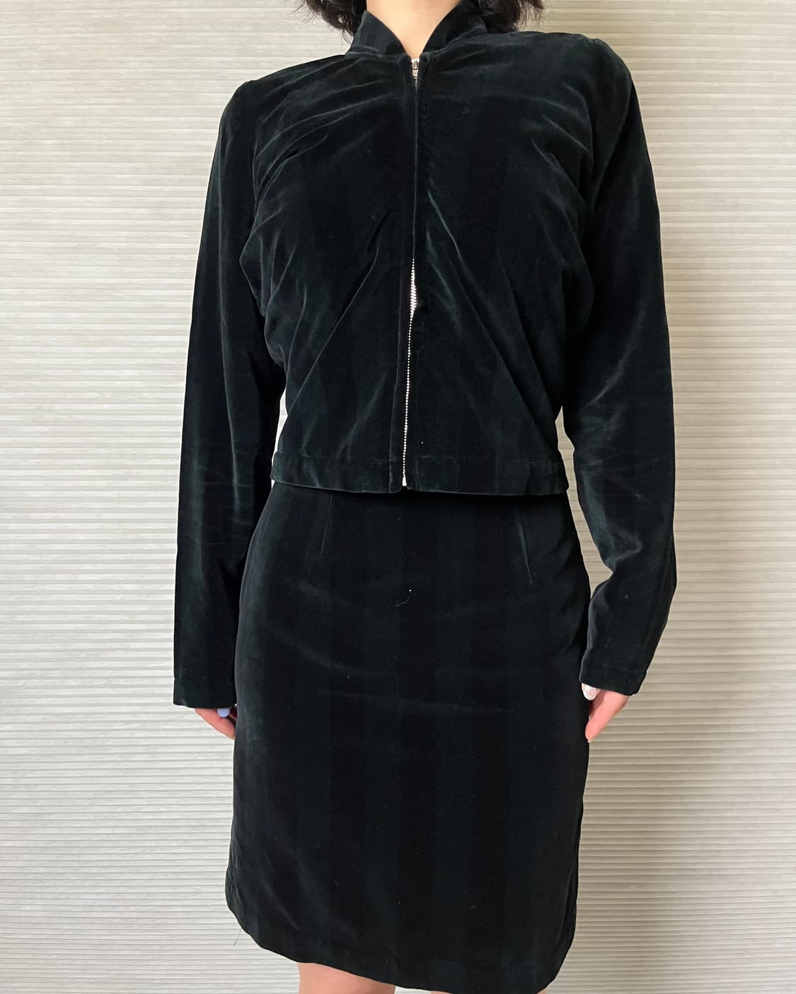 90s 꼼데가르송 벨벳 스트라이프 셋업 comme des garcons 상품이미지7