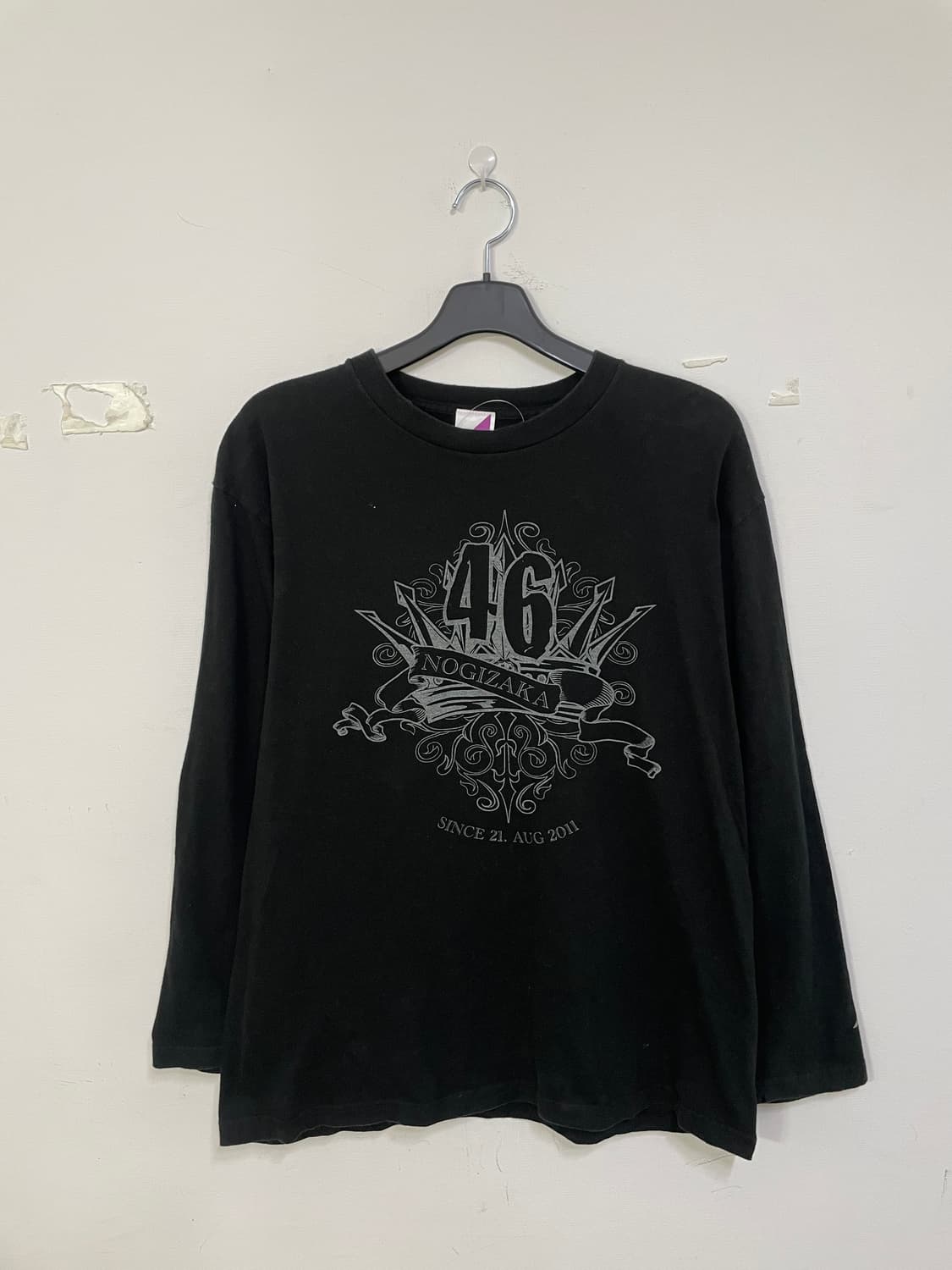 노기자카46 긴팔 티셔츠 블랙 상품이미지2