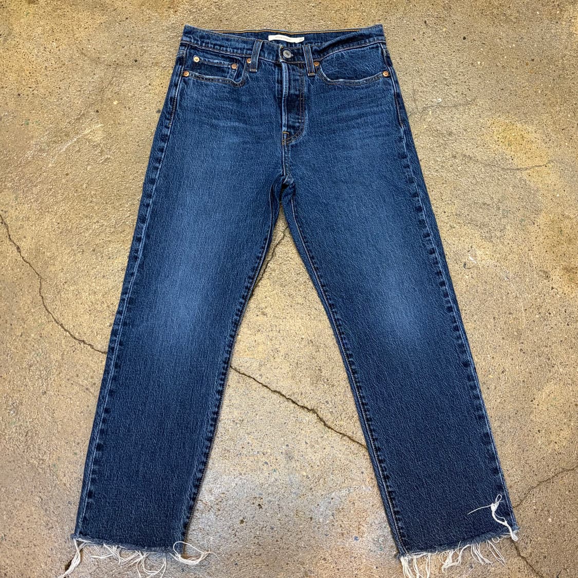 USA 빈티지 리바이스 빅E 웻지스트레이트 여성 청바지 상품이미지1