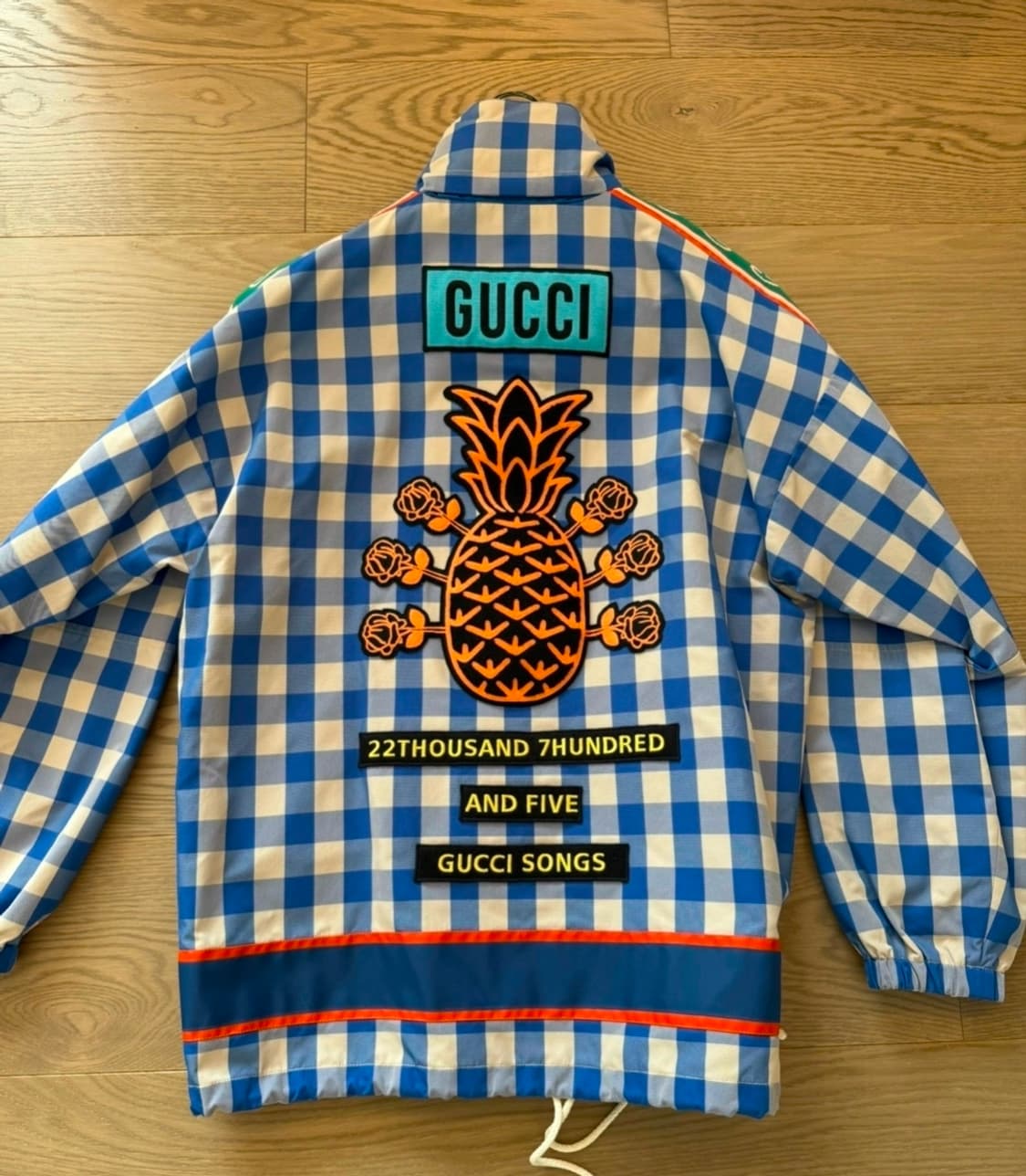 구찌 파인애플 체크 자켓 48사이즈 상품이미지3