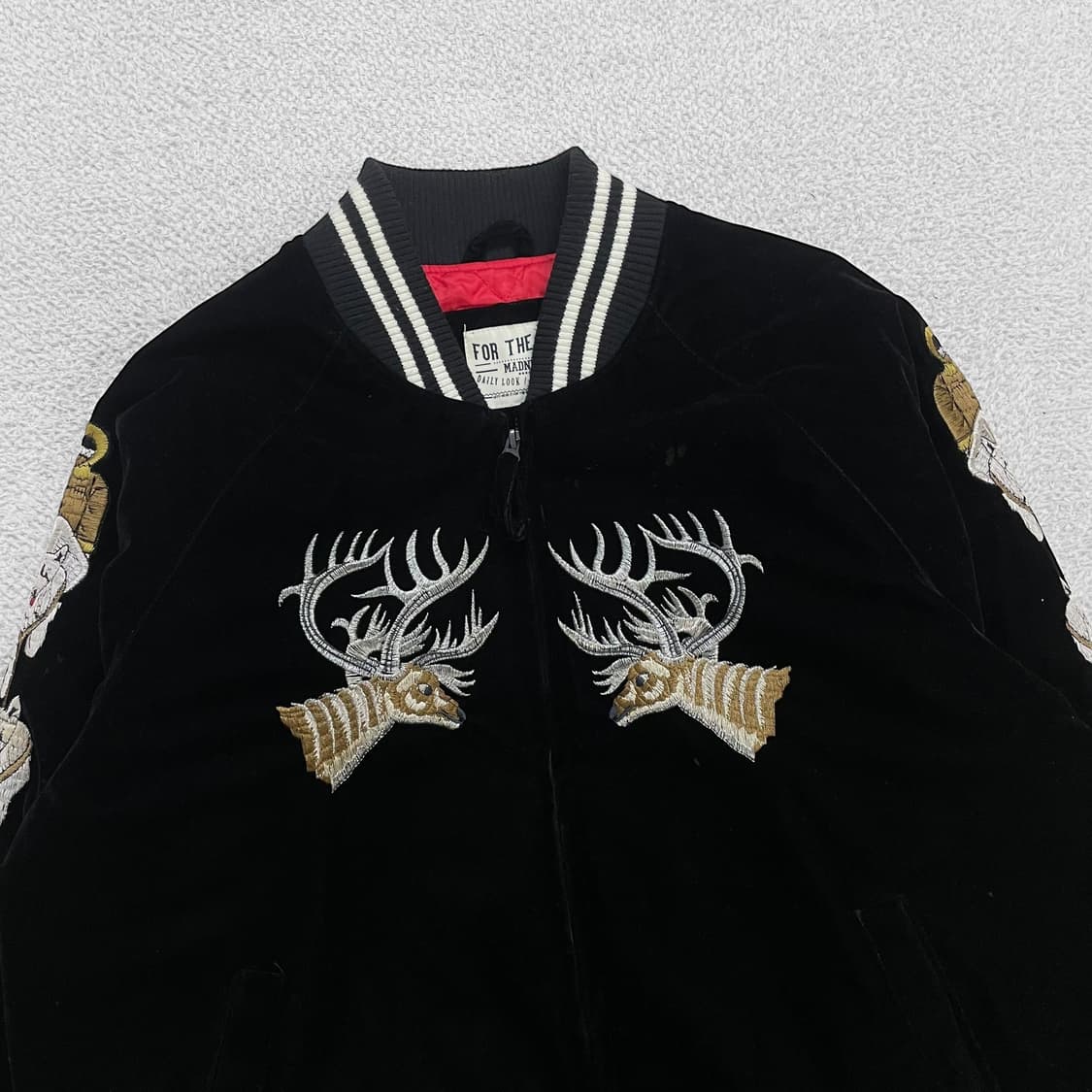 Madness 알레스카 벨벳 스카잔 자켓 블랙 상품이미지4