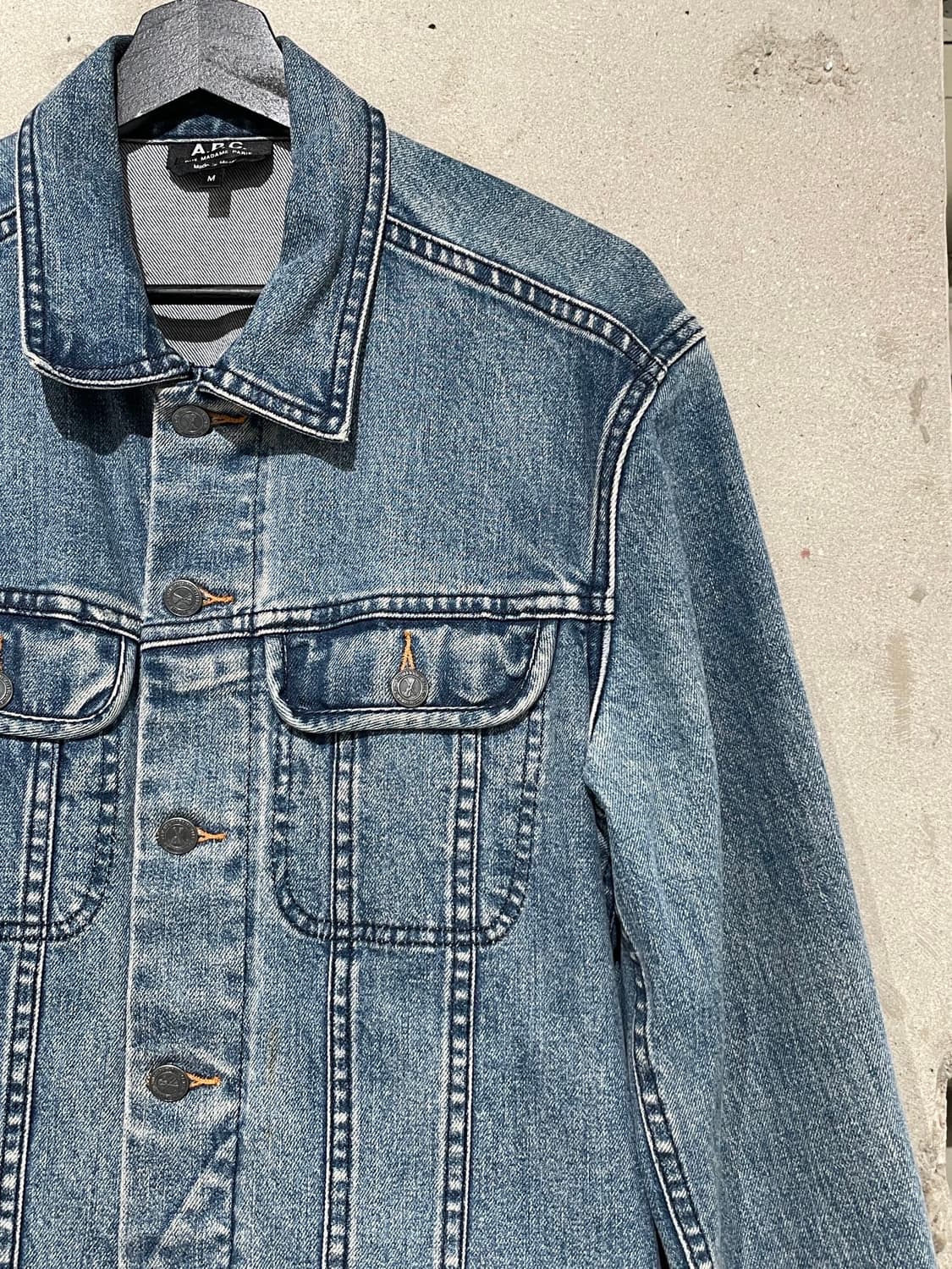 아페쎄 중청 트윈 포켓 데님 자켓 상품이미지3