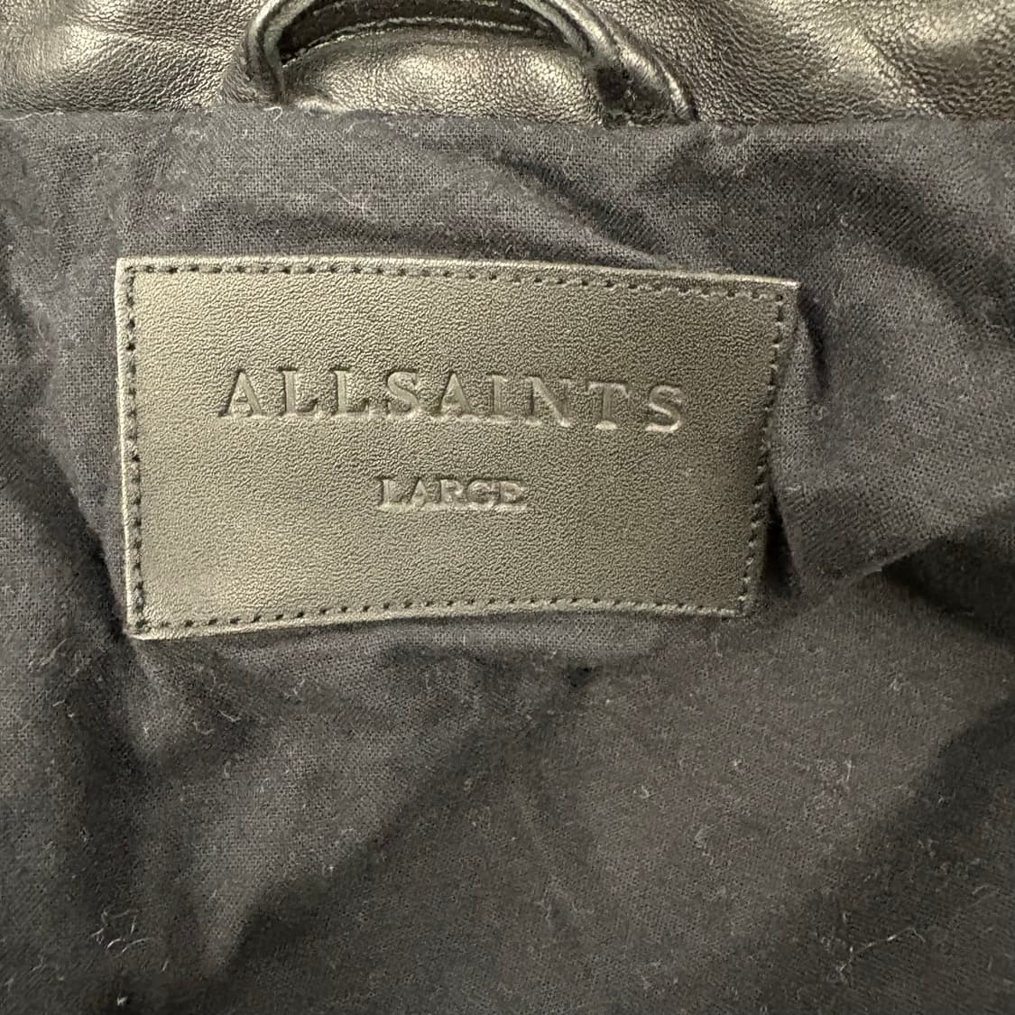 [정품/L] 올세인츠 가죽 라이더 자켓 블랙 b17 상품이미지5