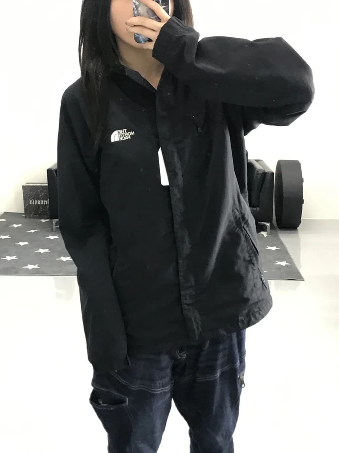 노스페이스 블랙 바람막이 상품이미지1