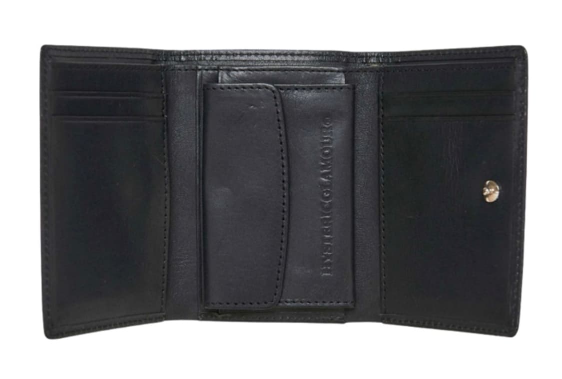 (W) 히스테릭 글래머 로고 스터드 트라이폴드 월렛 블랙 상품이미지2