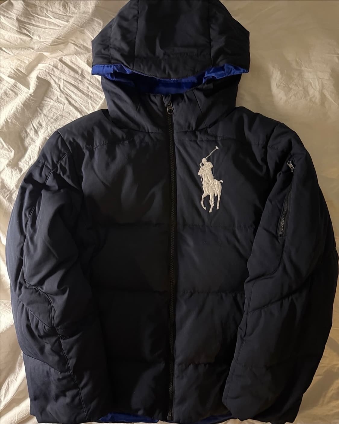 폴로 빅포니 패딩 네이비 M 상품이미지2