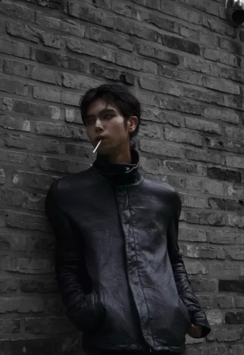 goer 하이넥 양가죽 레더자켓 상품이미지9