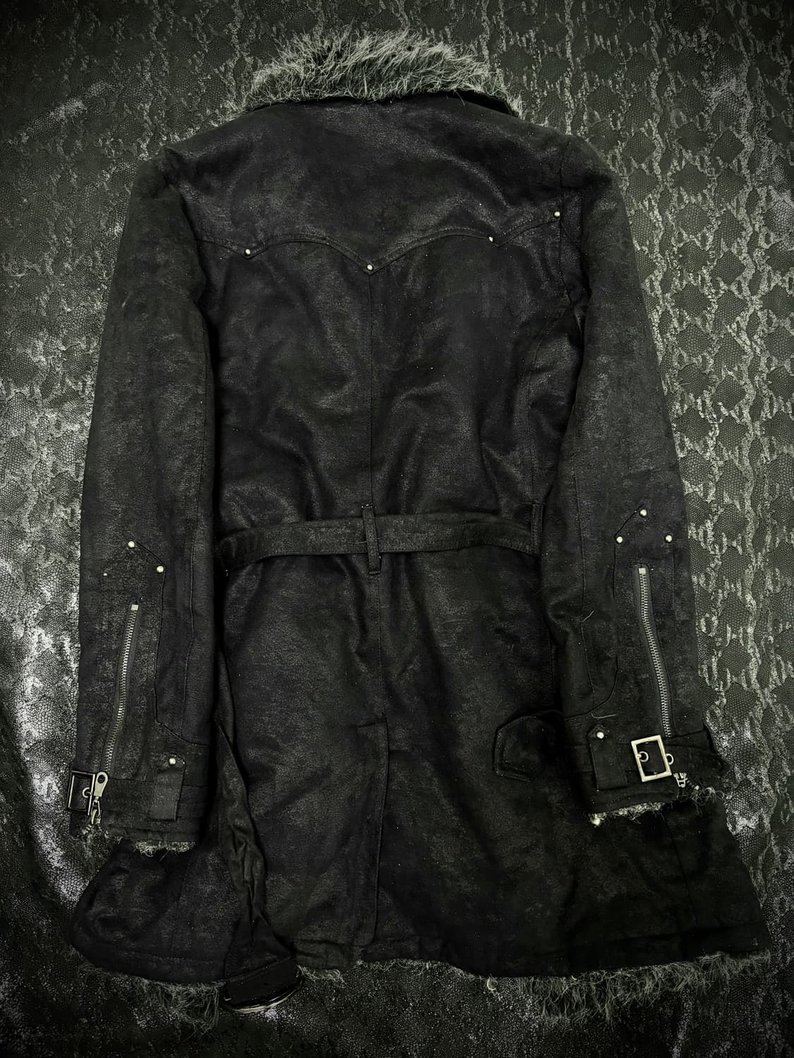  00’s Rare V-Kei Archive Fur Trimming Bu 상품이미지6