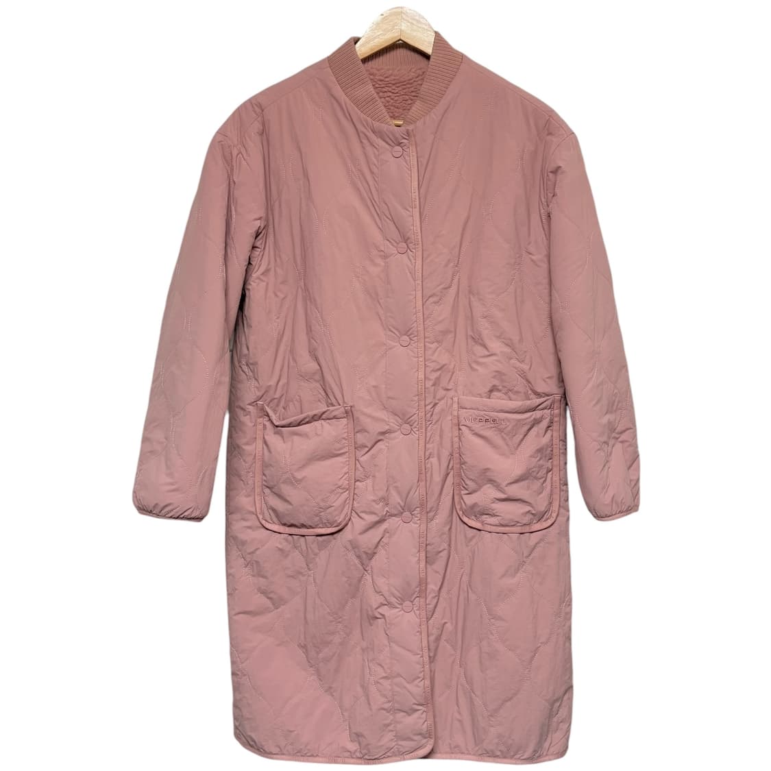 3710 머렐 핑크 리버시블 양면 퍼코트 롱점퍼 상품이미지5