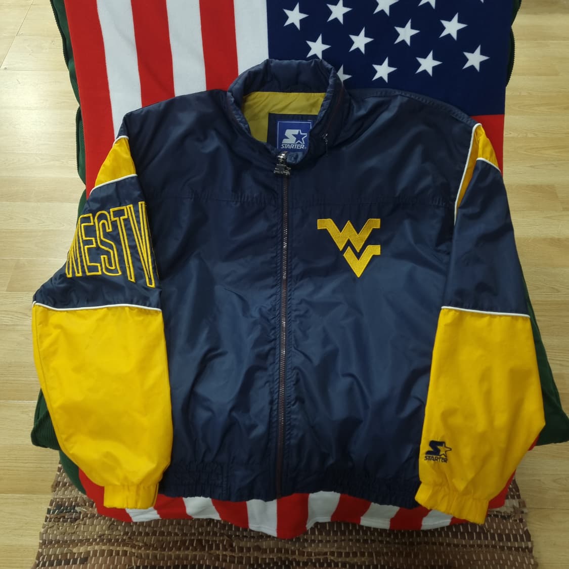 90's 스타터 웨스트버지니아 올드스쿨 바람막이 상품이미지1