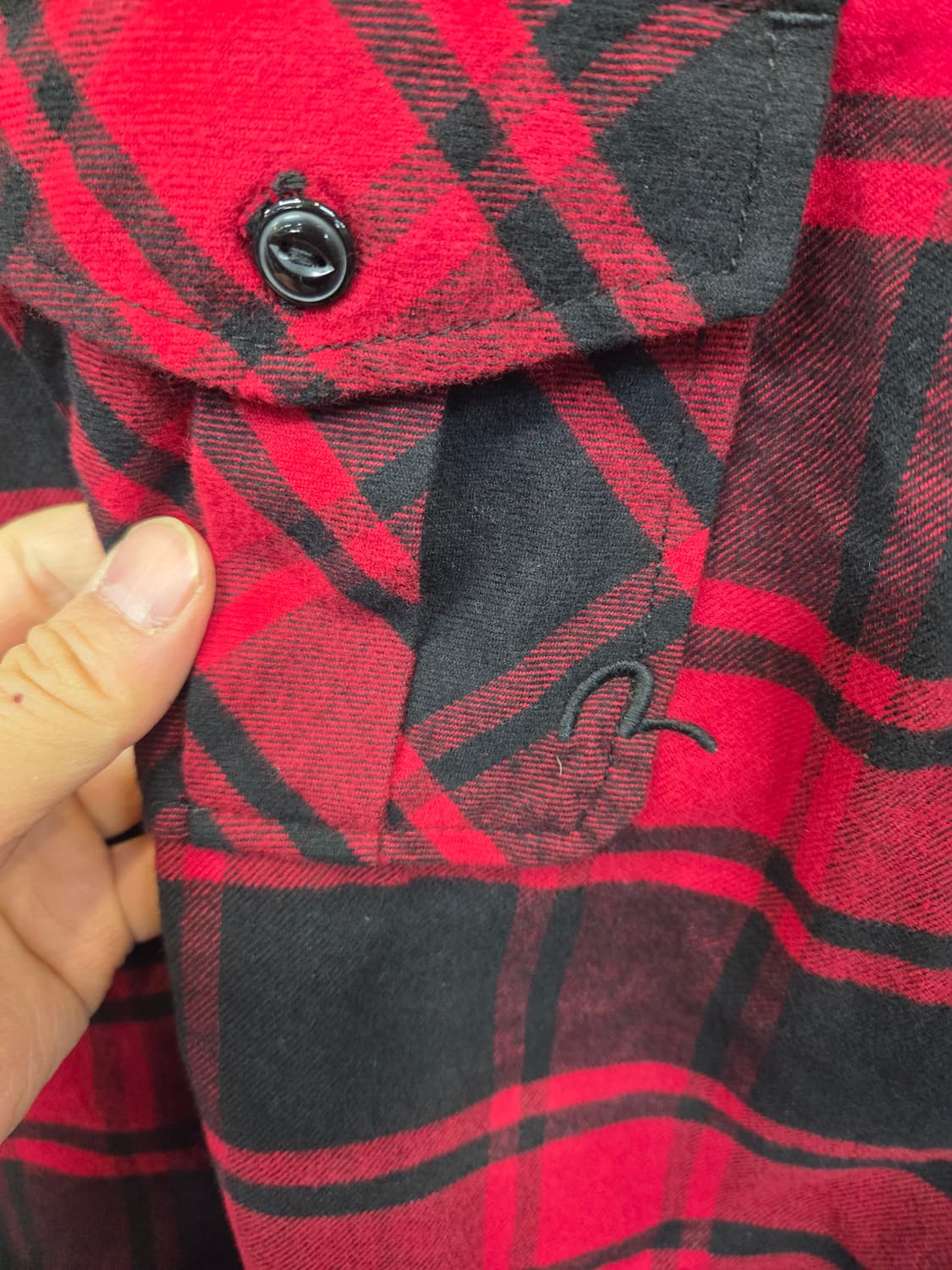 에비수 타탄체크 플란넬 셔츠 긴팔 105 상품이미지4