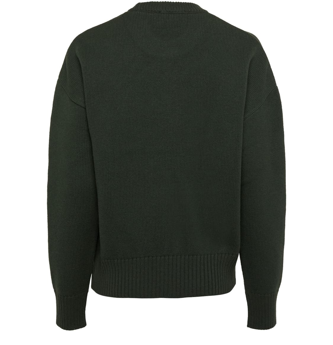 [XS,S] 아미 빅 하트 로고 안타르시아 스웨터 니트 다크 그린 상품이미지2