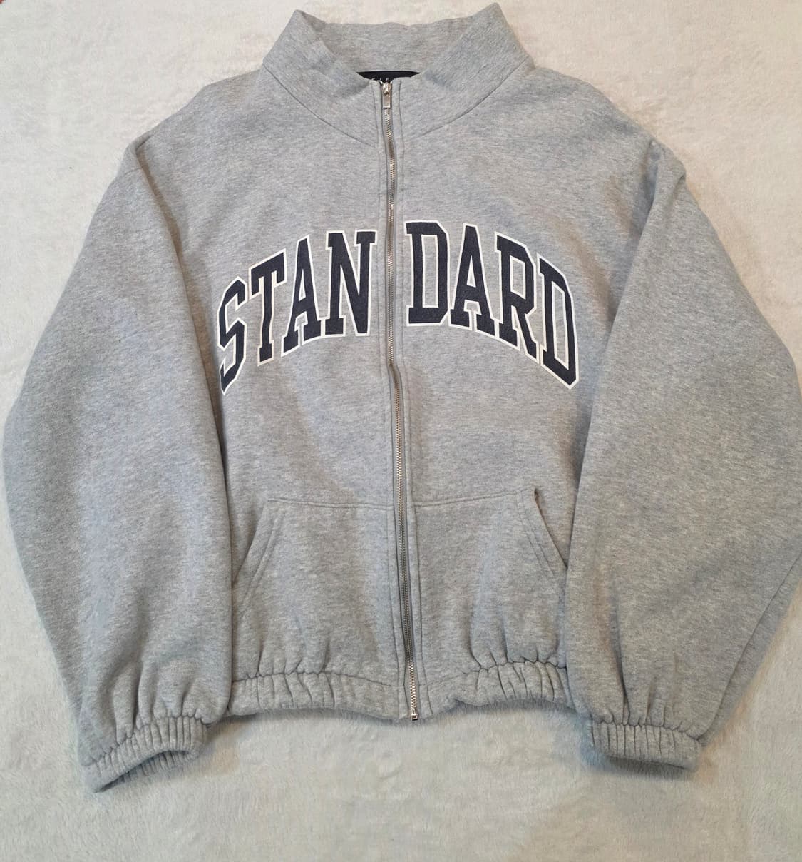 (여성) 크롭 숏 기모 집업 상품이미지2