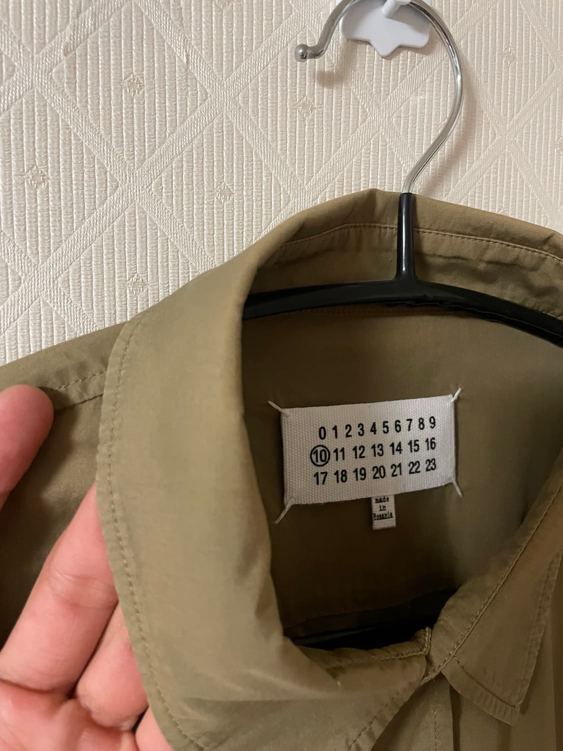 마르지엘라 10번라인 베이지 솔리드셔츠 42 상품이미지4