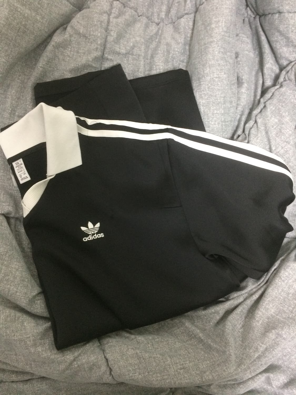 아디다스 3S 새틴 긴팔 티 - 블랙  상품이미지3