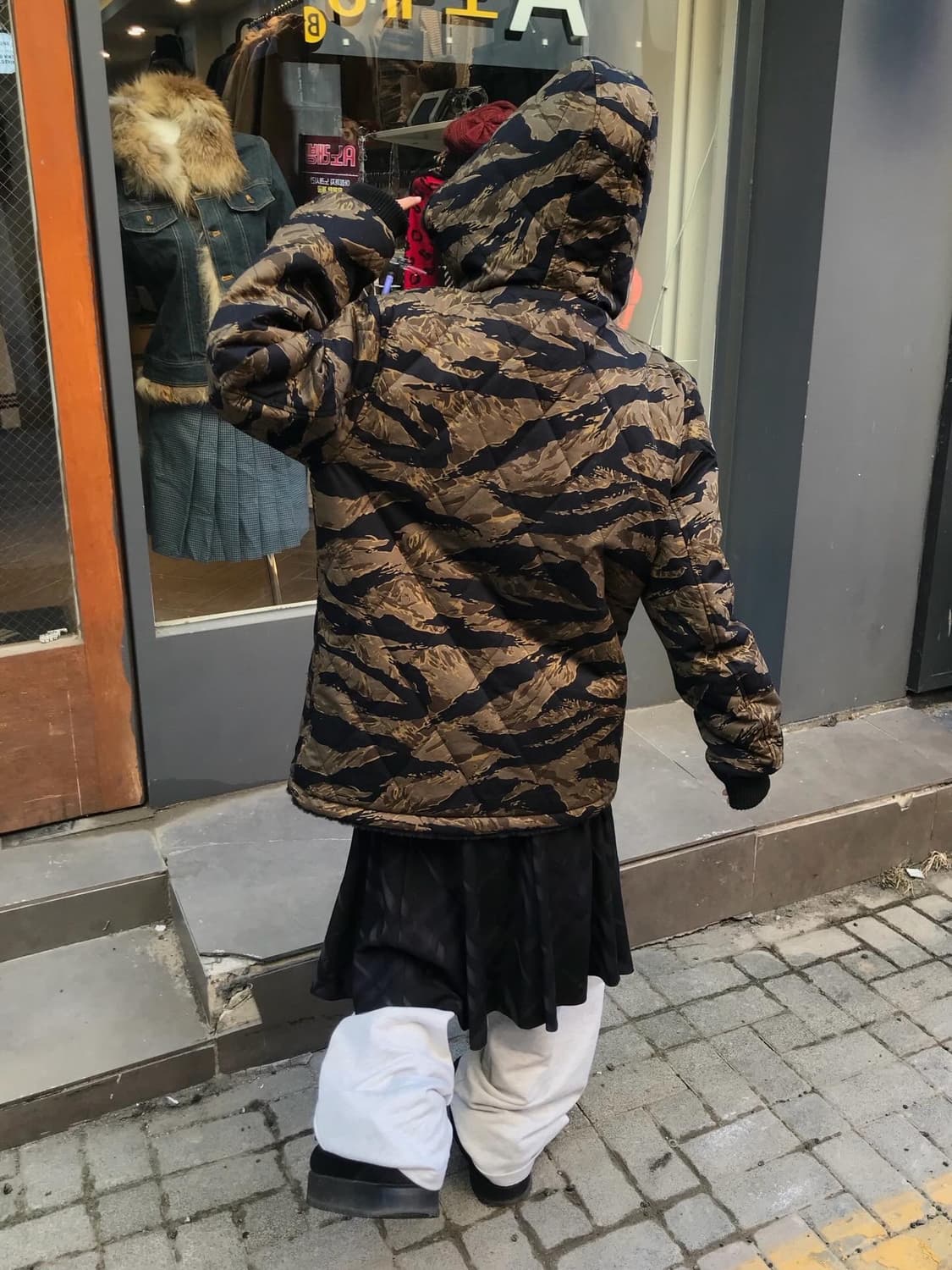 Vanson Reversible Camouflage Fur Jacke 상품이미지3