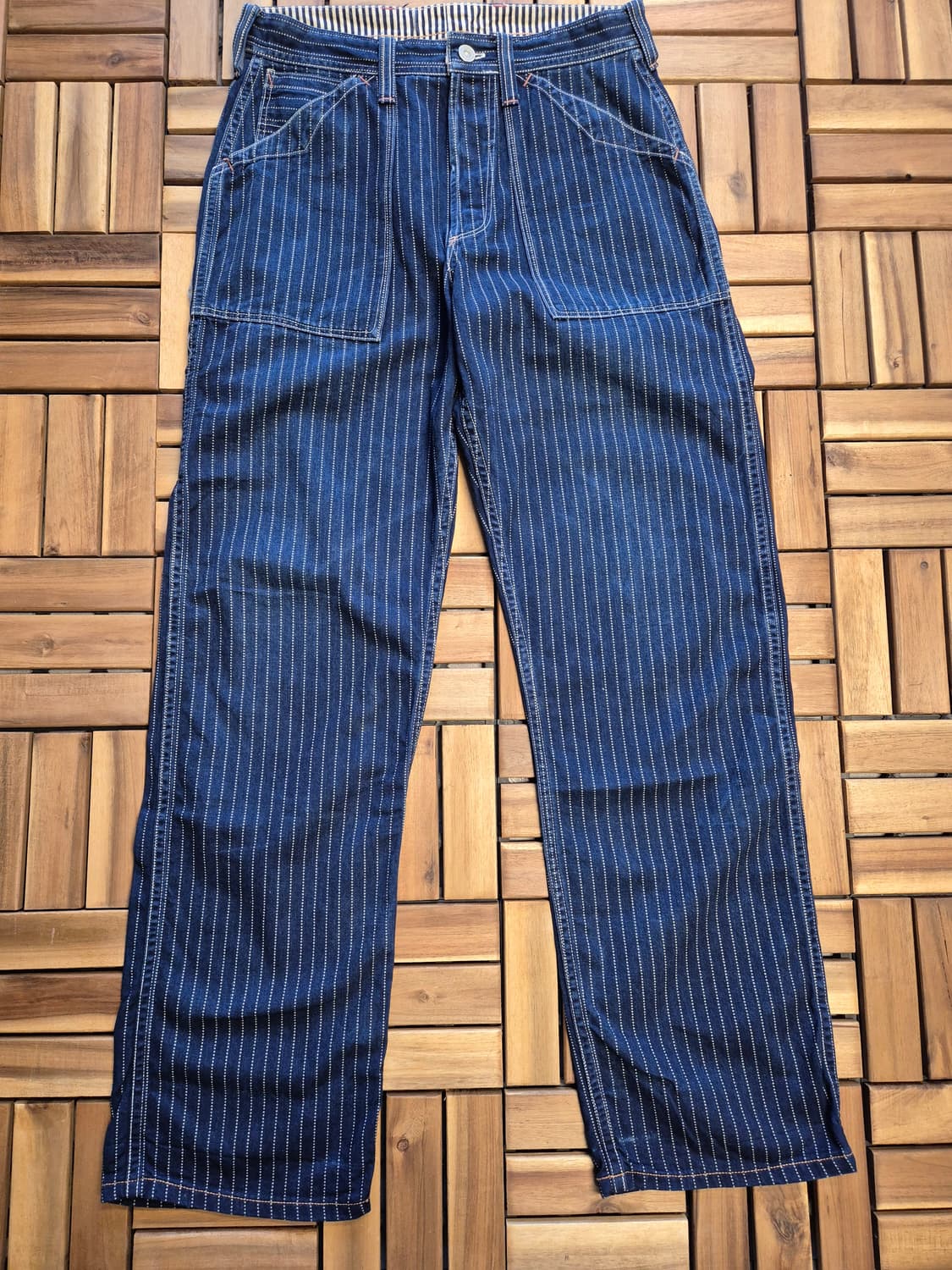 freewheelers 프리휠러스 롱쇼어맨 스트라이프 워크 팬츠 상품이미지3