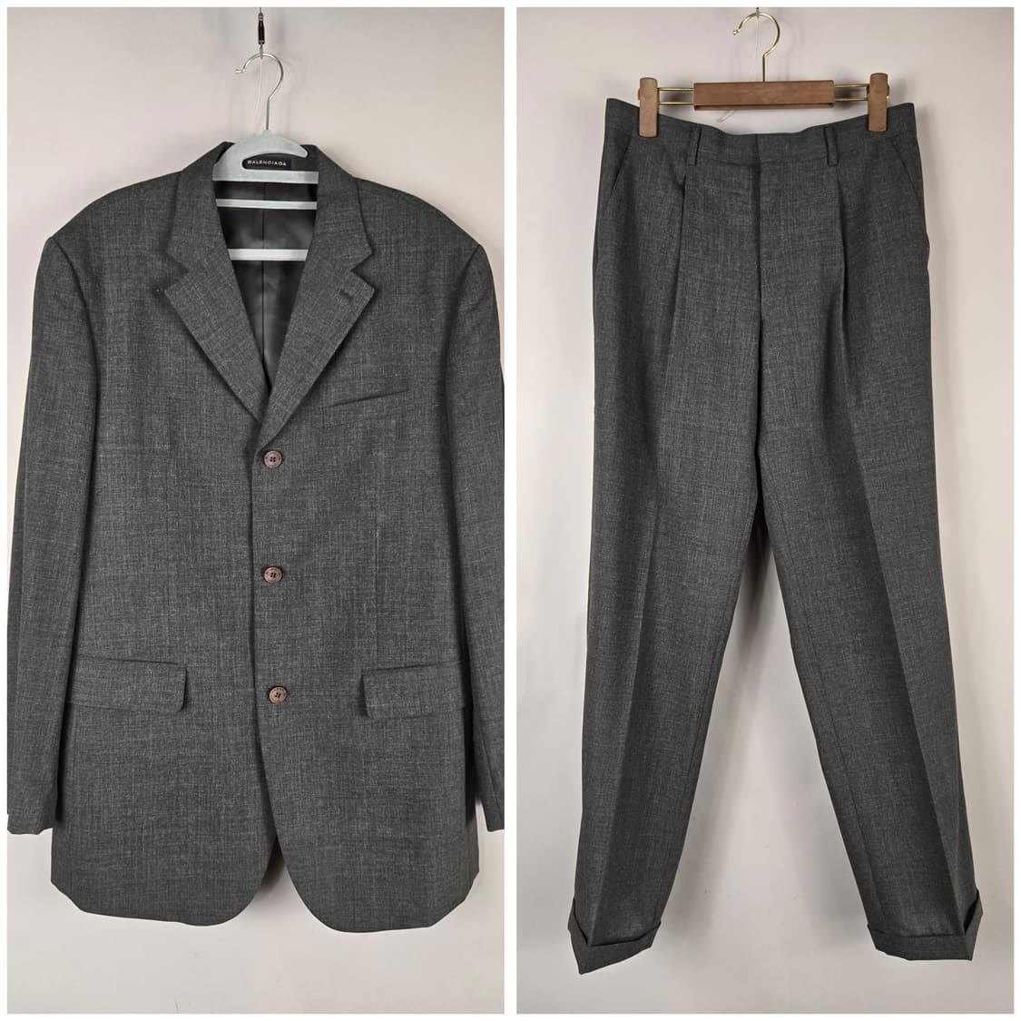 [무료배송]발렌시아가 105 남성 여름 울 정장 셋업 세트 정품 국내정발 상품이미지1