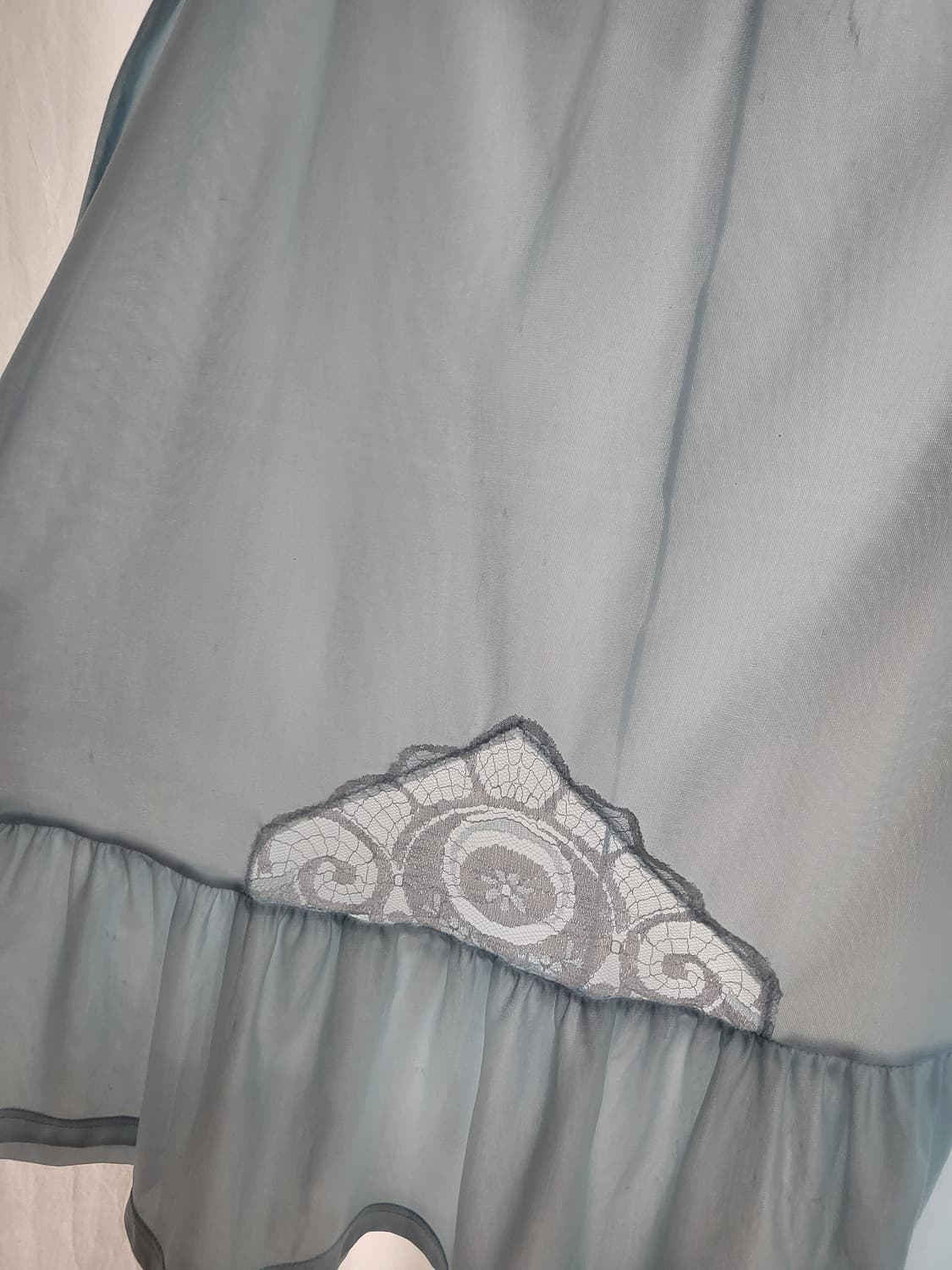 빈티지 소다 블루 슬립 스커트 상품이미지6