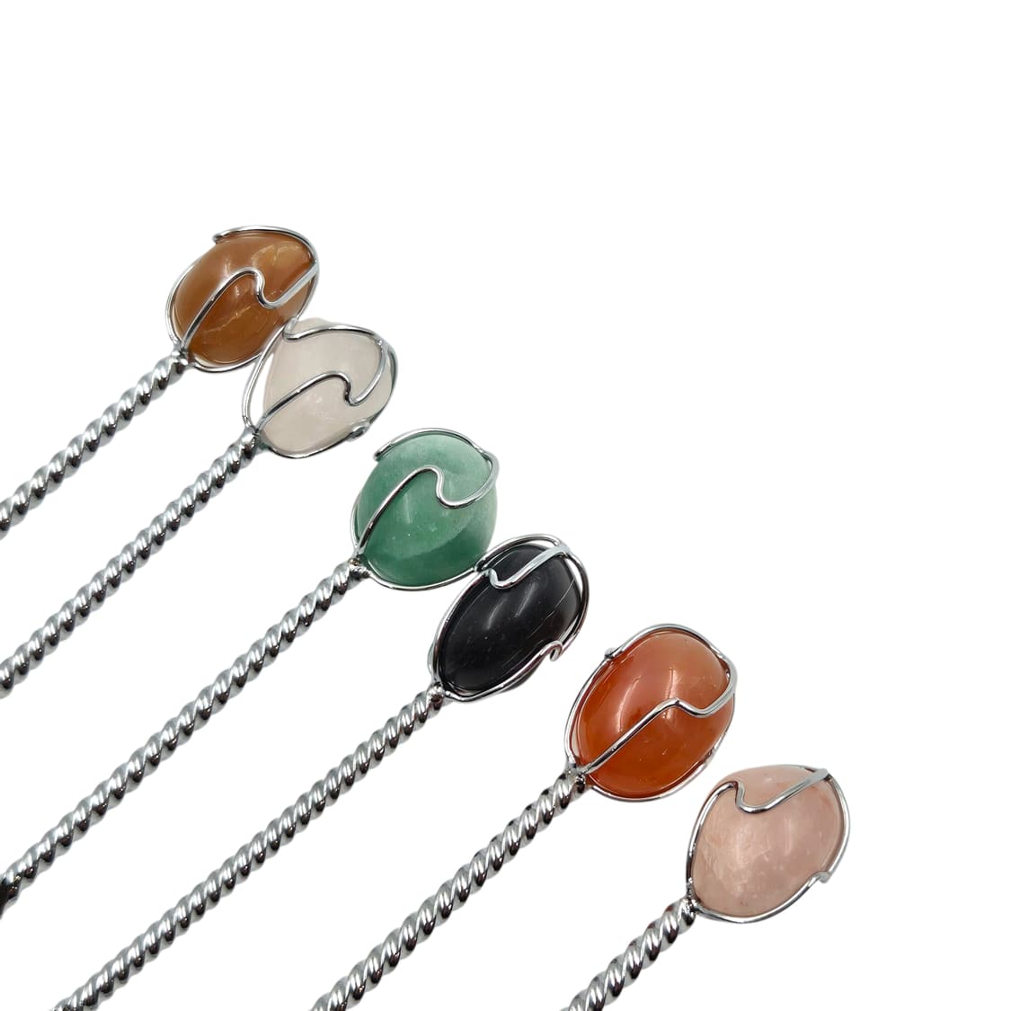 80s 브라질 천연 원석 실버 티스푼 6p세트 상품이미지4