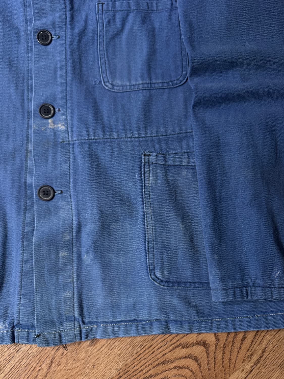 [L]빈티지 페이딩 HBT 프렌치 워크자켓 상품이미지5