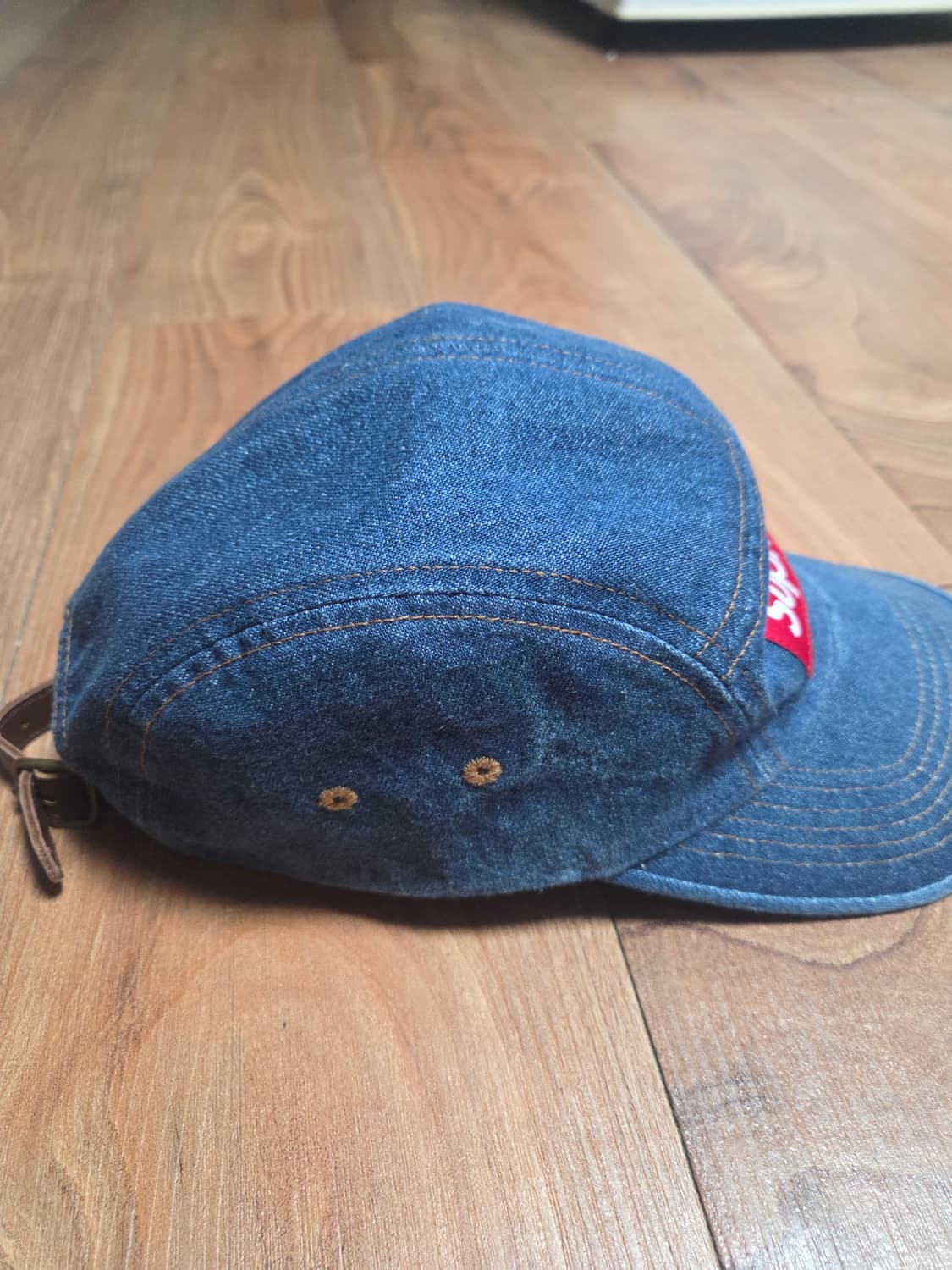 Supreme Washed Denim Camp Cap 상품이미지4