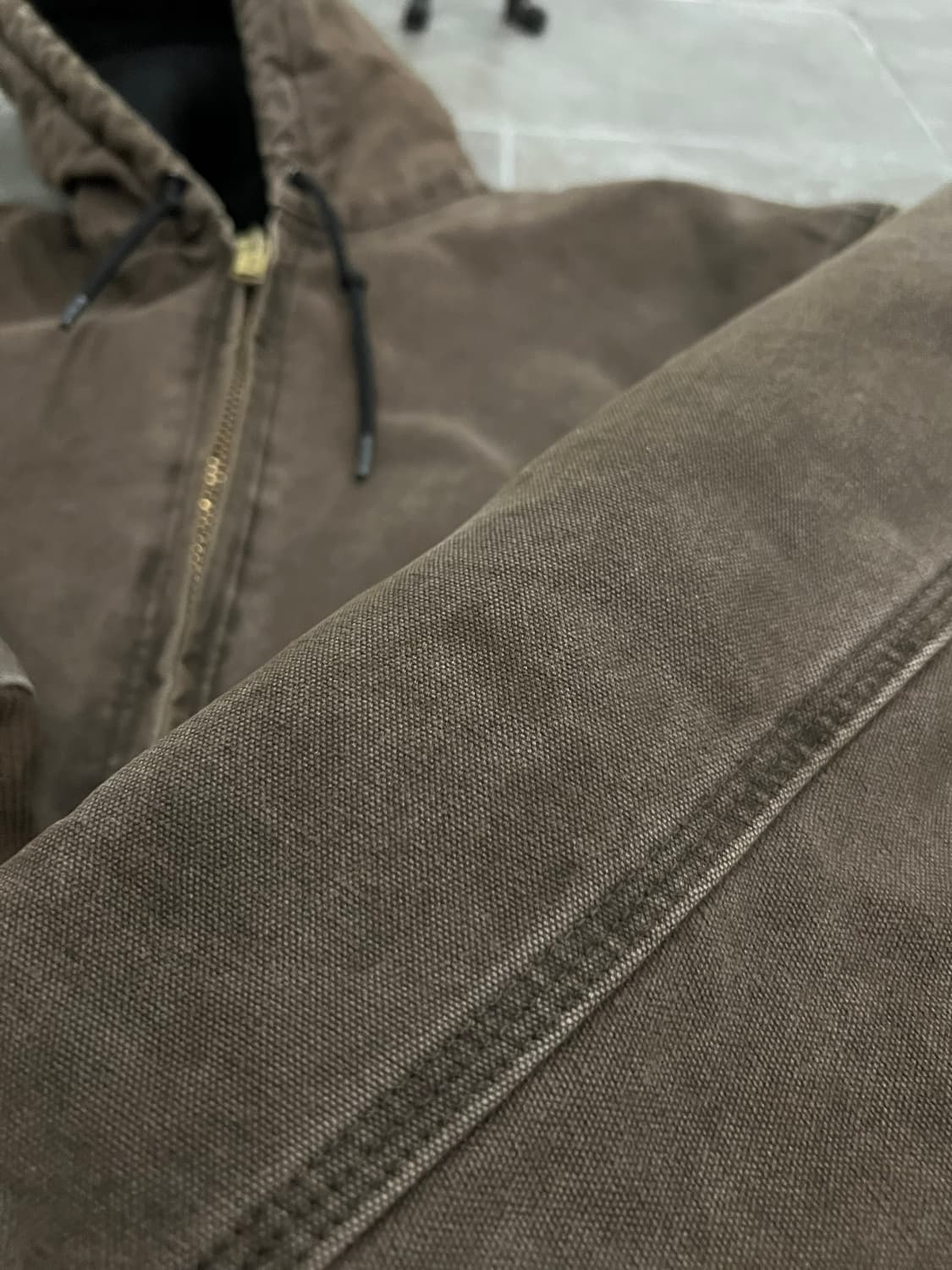 (M) 칼하트 덕 액티브 후드자켓 J130 CHT 체스트넛 상품이미지6