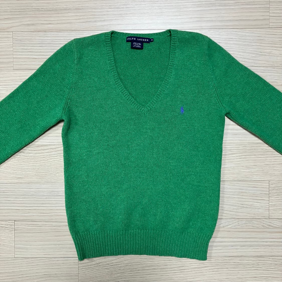 폴로 랄프로렌 울캐시미어 니트 그린 상품이미지3