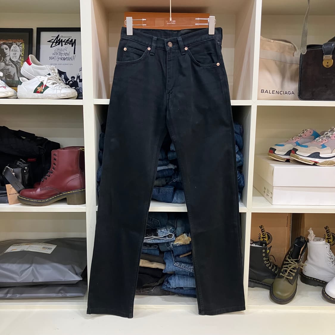 리바이스 607 오렌지탭 블랙 코튼 팬츠 28 상품이미지1