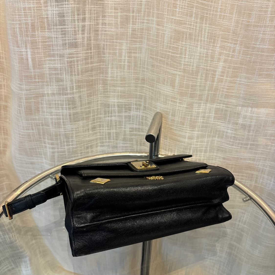 정품 MCM 가죽 금장 숄더백     상품이미지7