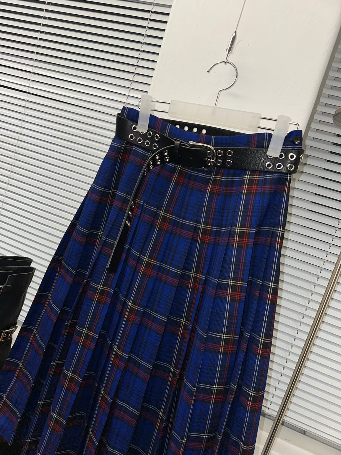 패들턴 pendleton 울 체크 레이어드 롱스커트 상품이미지1