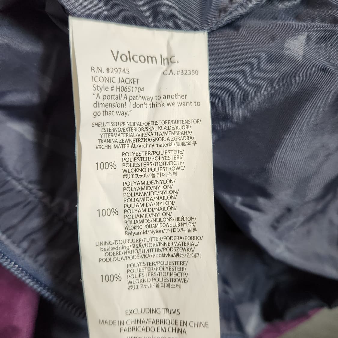 H177 [M] 볼컴 Volcom 보드복 상의 상품이미지6