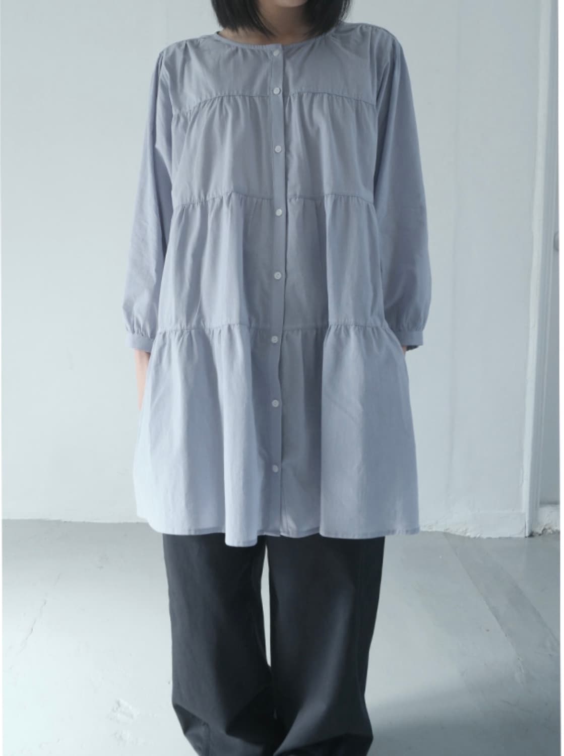 에프터먼데이 flare cancan blouse 플레어 캉캉 블라우스 상품이미지1