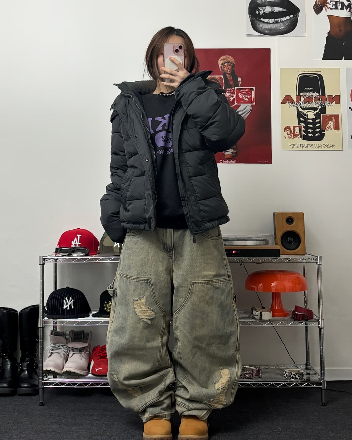 아베크롬비 덕다운 네이비 패딩 상품이미지4