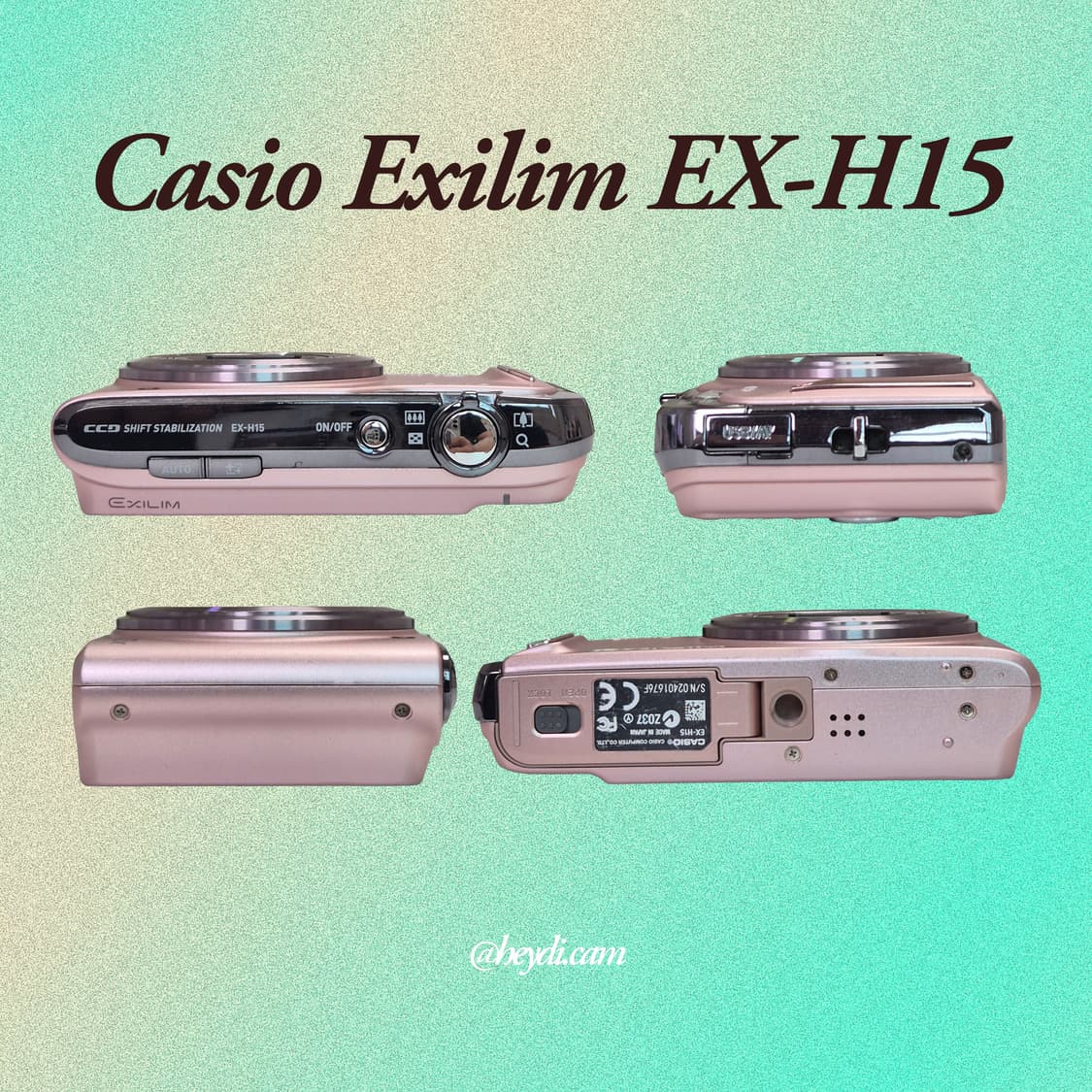 (츄디카)카시오 엑슬림 Casio Exilim EX-H15 핑크 상품이미지3