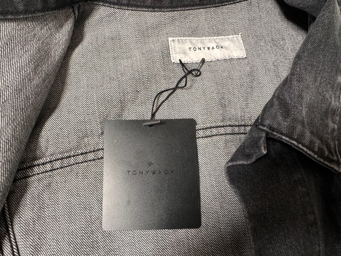 토니웩 페인팅 데님자켓 블랙 L 상품이미지5
