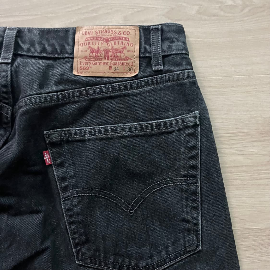 [34X30] 빈티지 리바이스 569 블랙 상품이미지5