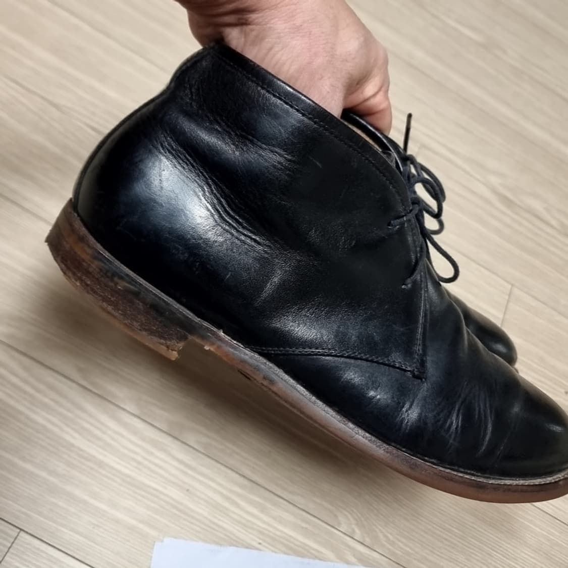 폴로 랄프로렌 블랙 가죽 남성 추카부츠(10d) 상품이미지5