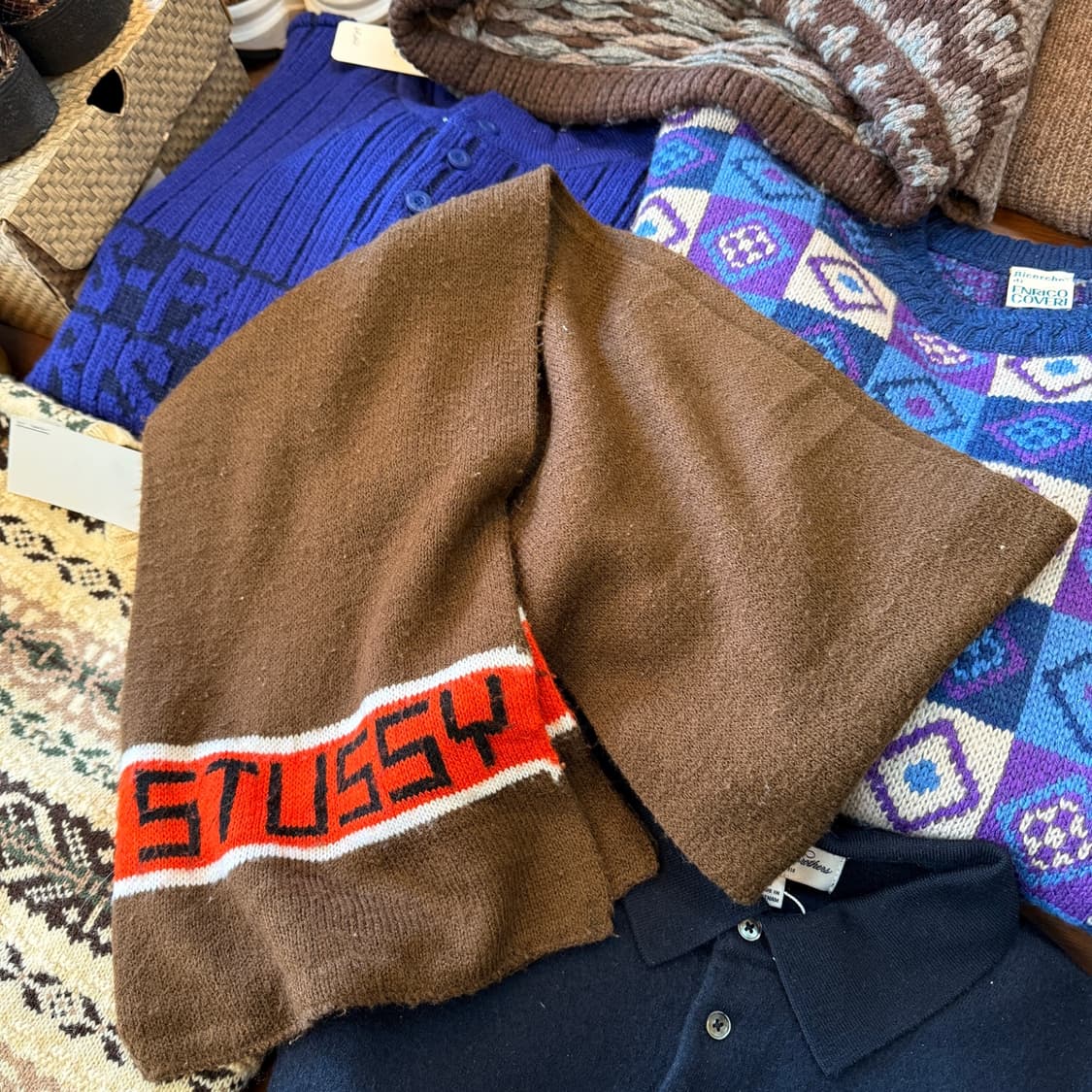 90 ~ 00S 올드 스투시 스펠아웃 스카프 목도리 상품이미지1