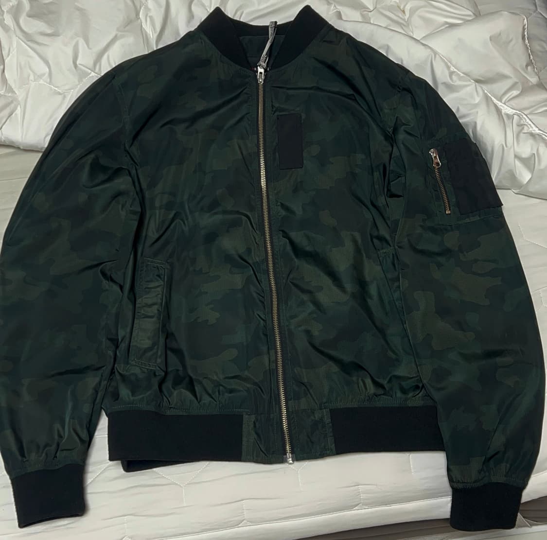 빈티지 카모 봄버자켓 판매 (첫번째 사진 착샷) 상품이미지2