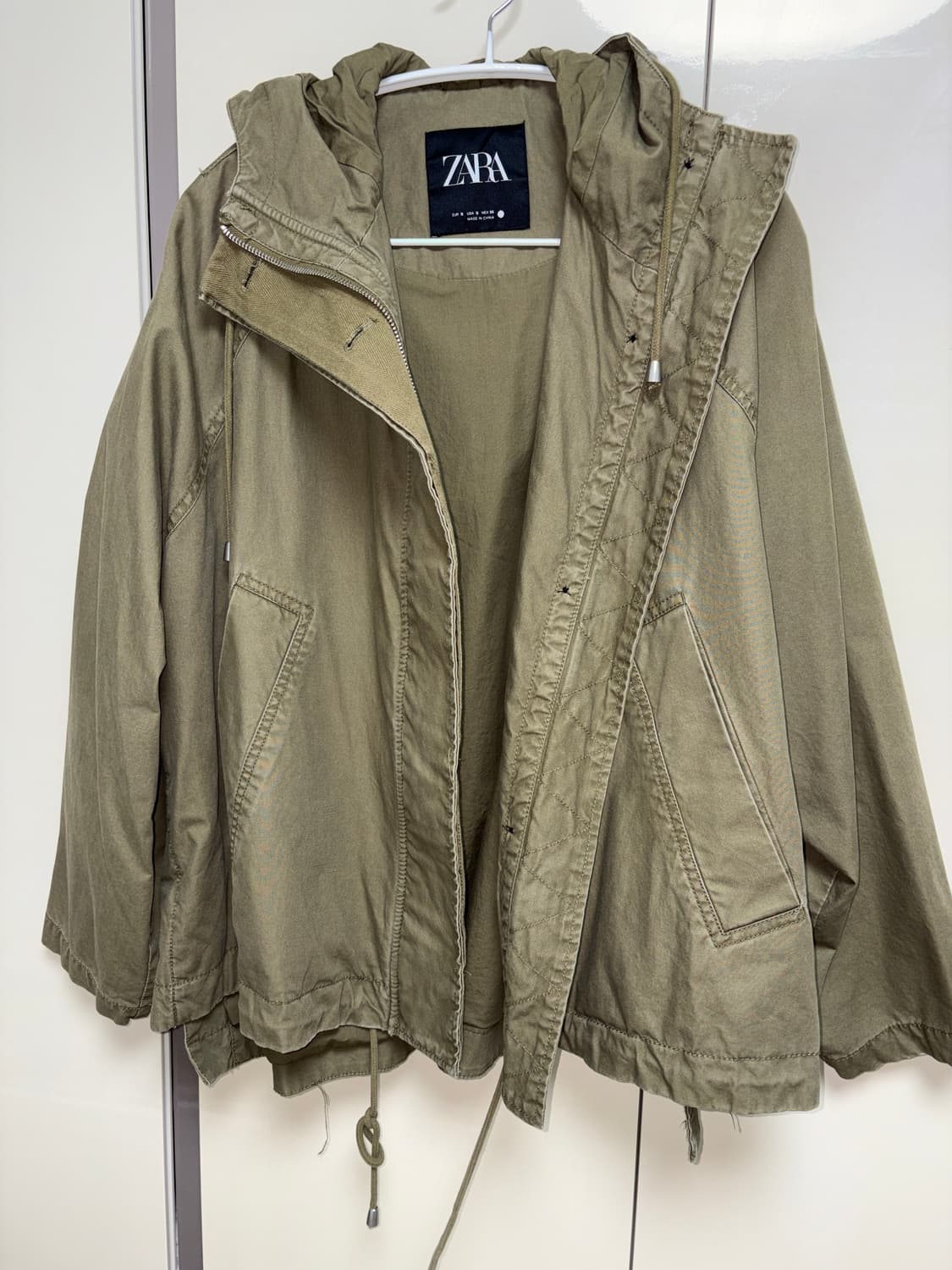 자라 밀리터리 오버사이즈 야상 상품이미지4