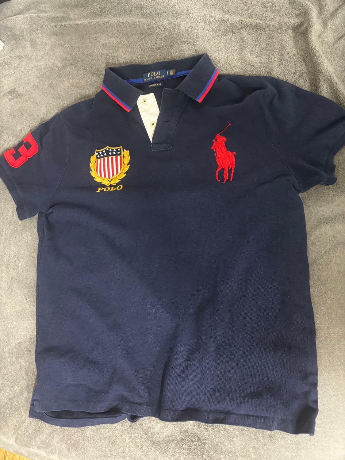 폴로 빅포니 성조기 카라티  L 상품이미지1