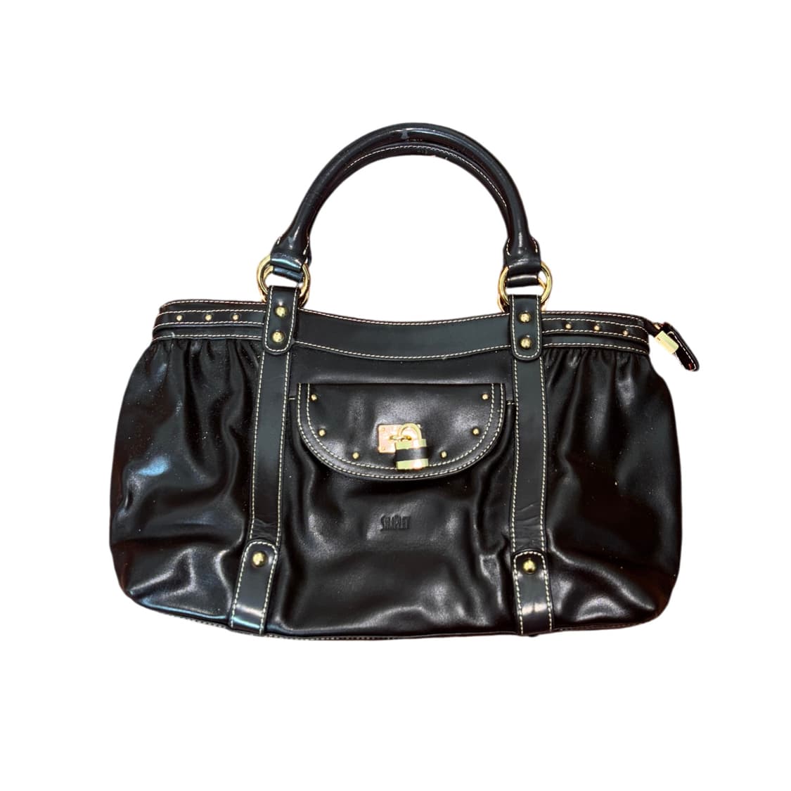 gold lock leather bag 상품이미지2